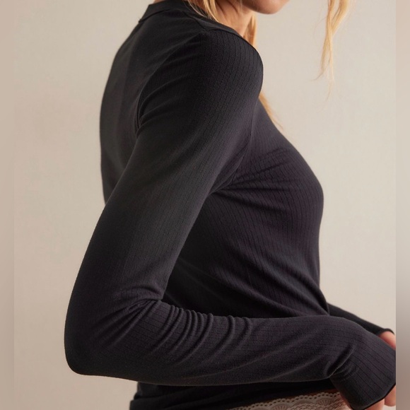 Free People NWOT So Soft Seamless Modal Long Sleeve - Picture 2 of 6